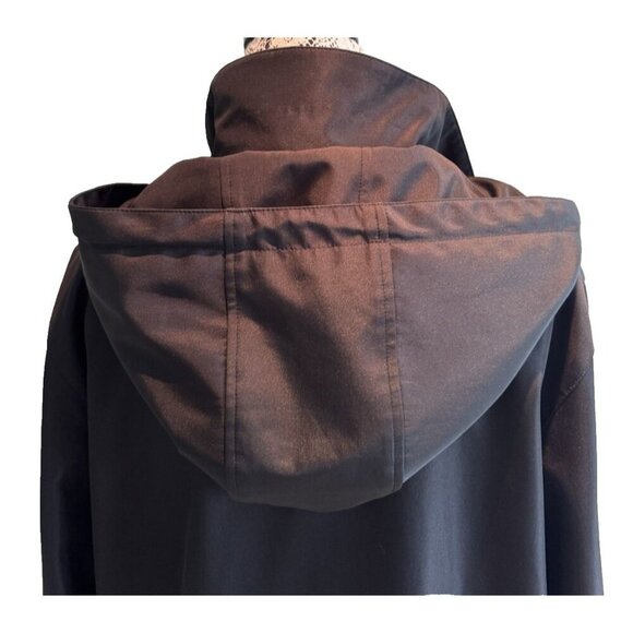 London Fog Water Resistant Hooded Softshell Jacket In Black Size M womans - Picture 8 of 16